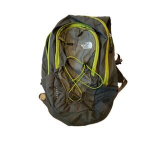 The North Face Jester Gray Lime Backpack